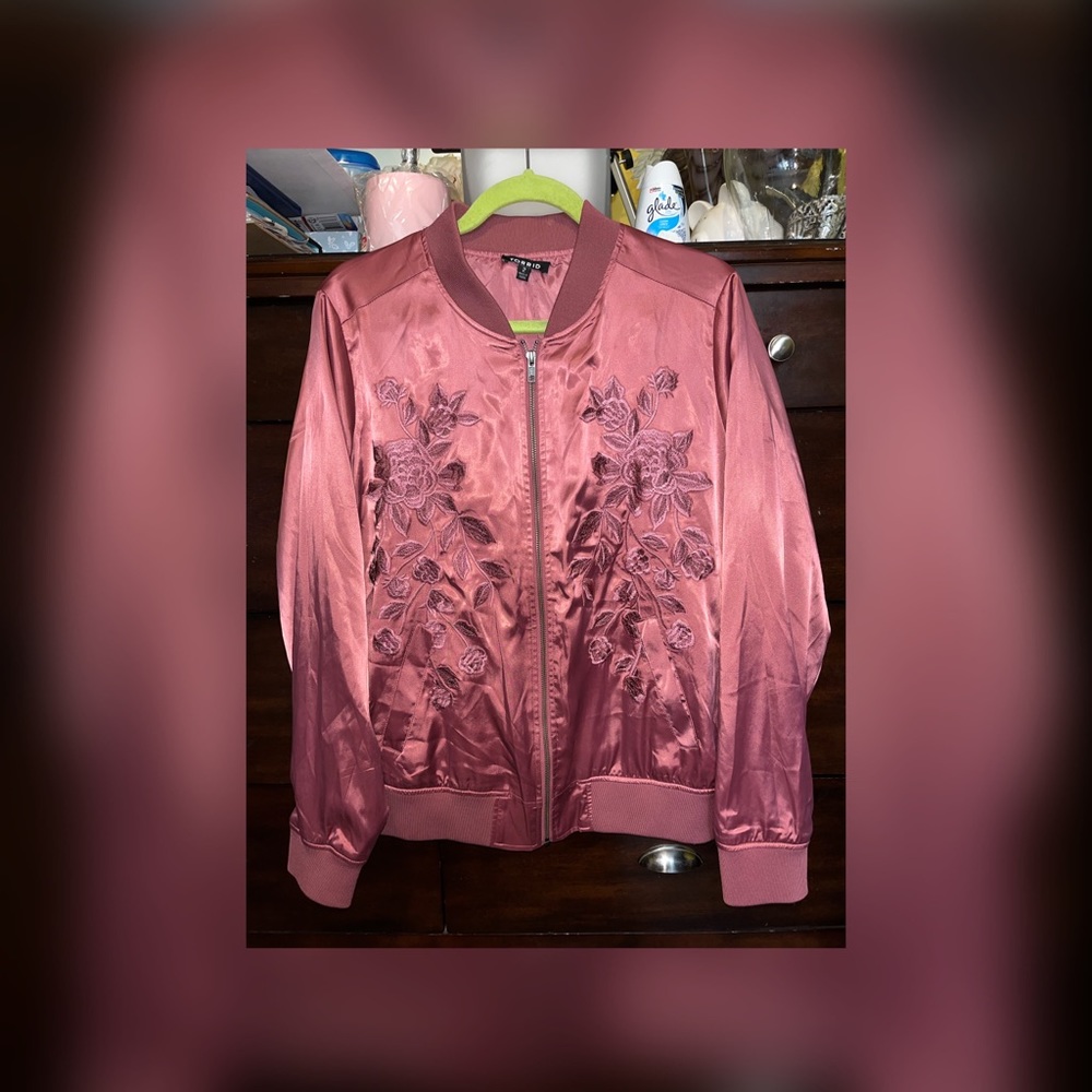 Torrid plus size 2XL Silk pink jacket